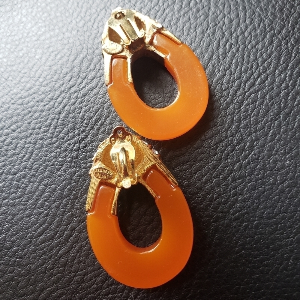 Vintage Kenneth Jay Lane Clip-On Earrings - Picture 2 of 7